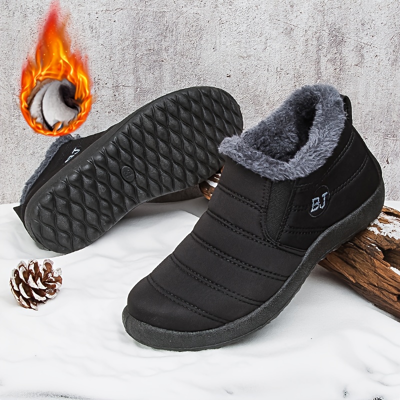 Women's Snow Boots with Fleece Lining, Winter Warmth